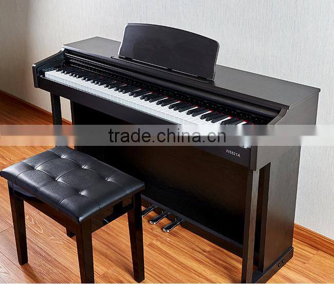 88 touch response keys three pedal digital piano w/ bench