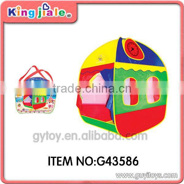 beatiful girl play tent