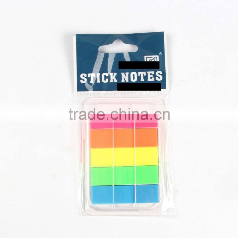 PET Printing Full Colors Plastic Sticky Note Glue