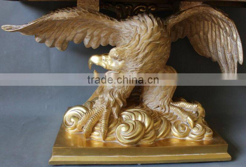 Victorian Reproduction Furniture Carved Eagle Console For Living Room Display