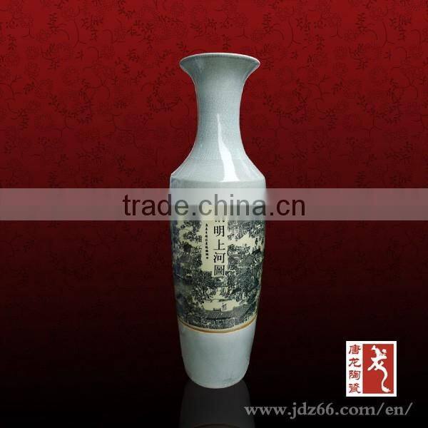 Chinese Hand painted Tall Porcelain Large Floor Vases for Home Decor