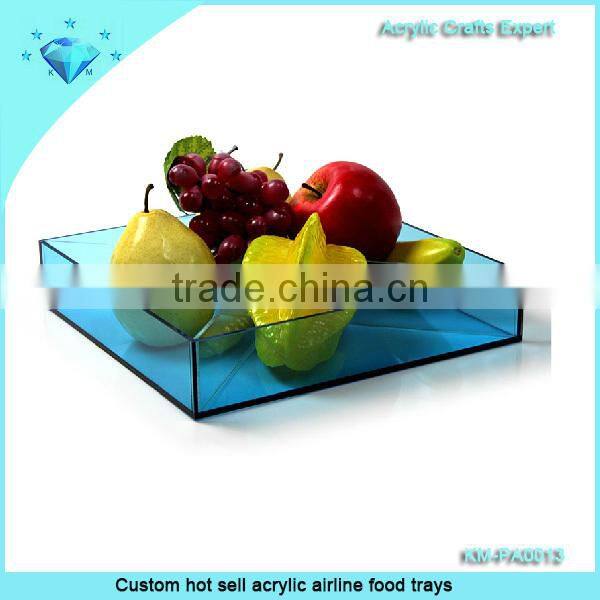 2015 TOP grade black acrylic cup tray for hotel