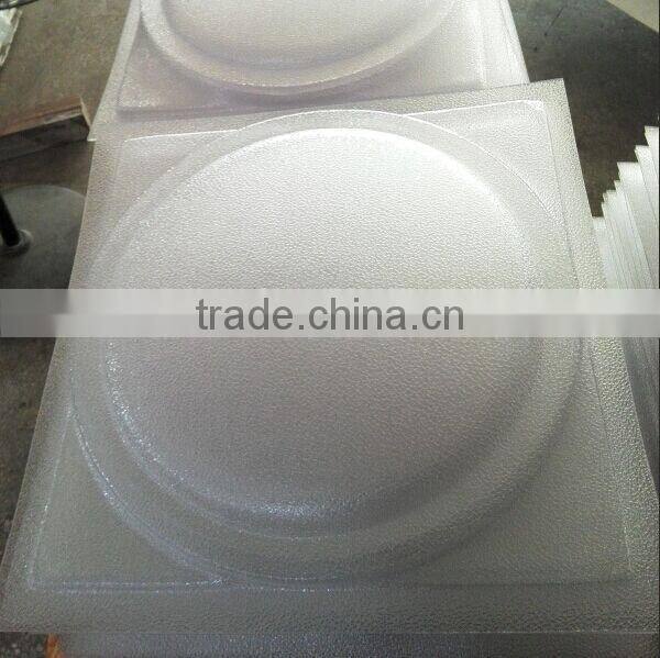 OEM factory acrylic thick film blister round lampshade