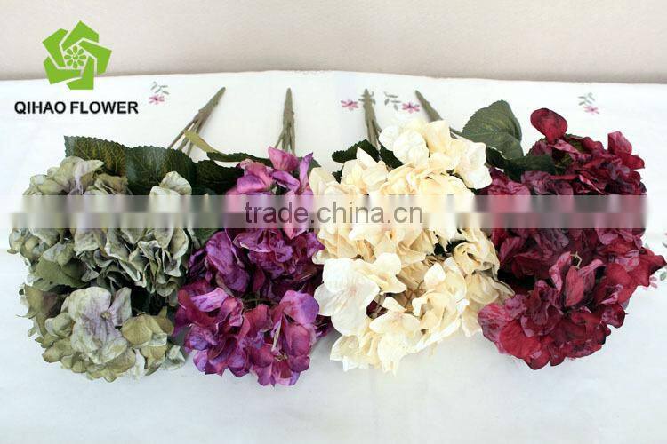 Autumnal hydrangea artificial hydrangea bouquet decorative landscaping hydrangea bouquet