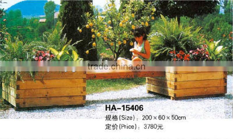 Famous Brand Excellent Quality Solid Wood Flowerpot (HA-15505)