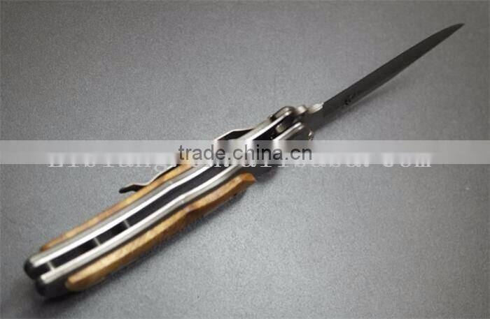 Special Gift for Men 400C Damascus Folding Knife