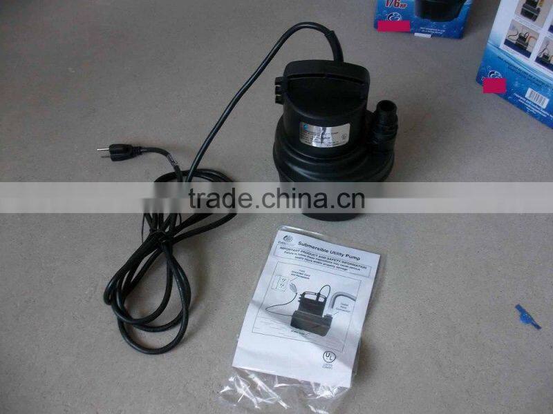 UL and CUL portable flotec submersible utility pump