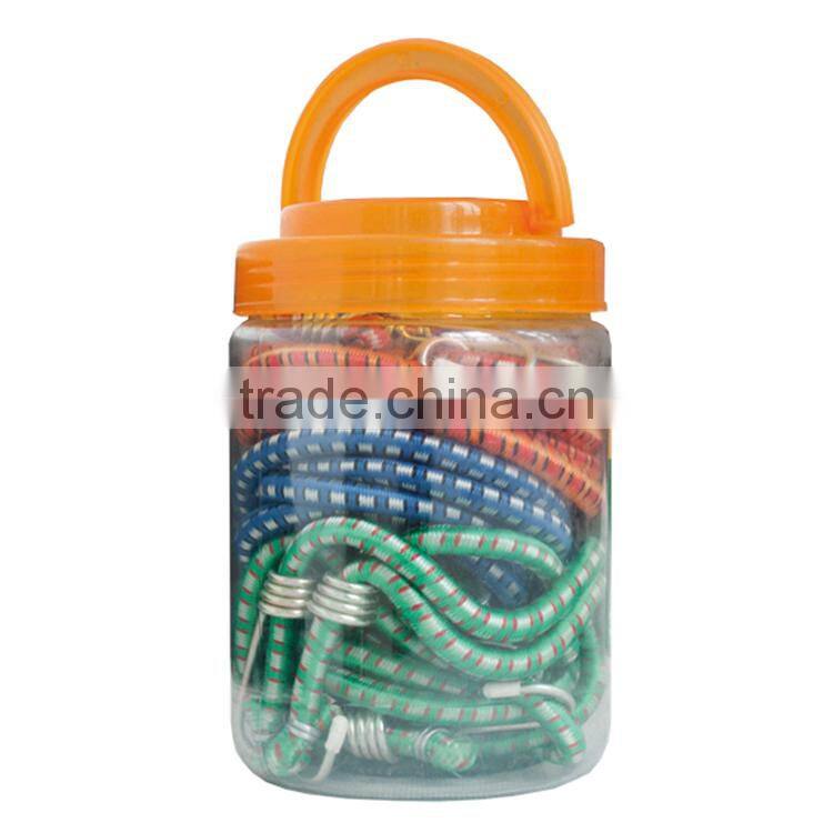 RTD-124 24pcs bungee strap set 4 sizes luggage bungee cord with plastic bucket