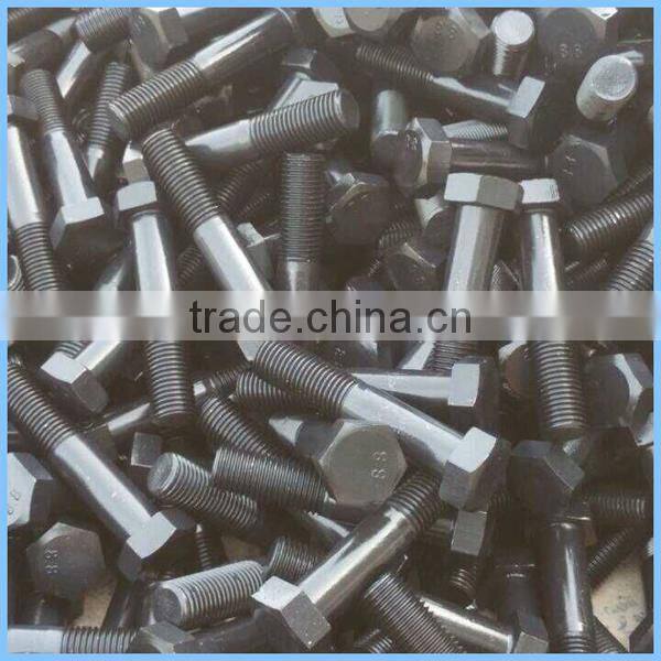Grade 8.8 DIN931 DIN934 carbon steel bolt and nut
