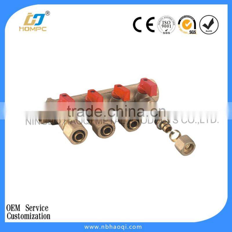 brass manifold for underfloor heating central heating manifold
