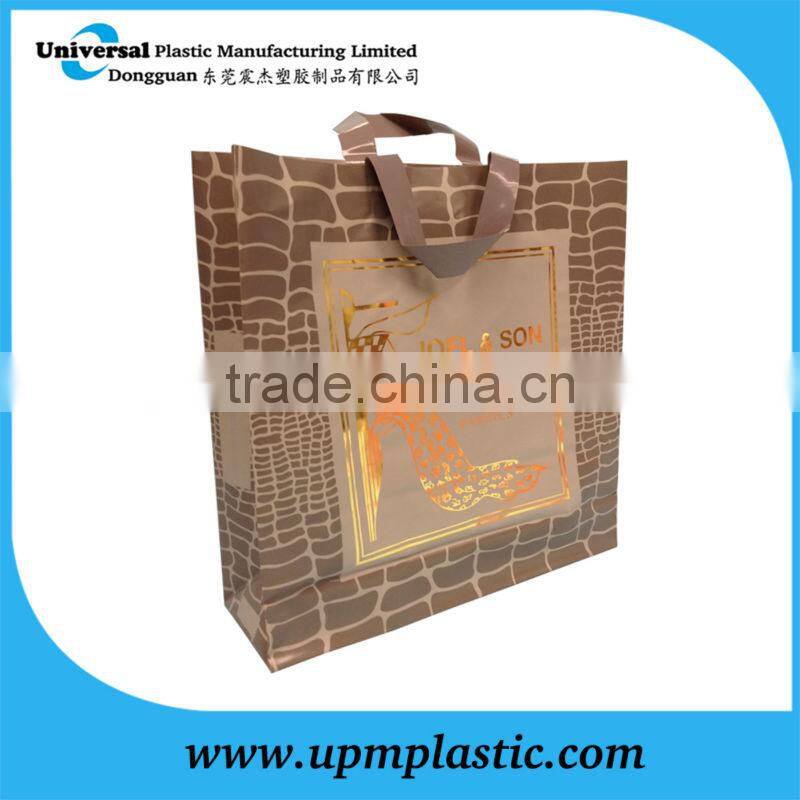 Eco-friendly Degradable oxo-degradable flexiloop soft loop handle plastic carrier bag