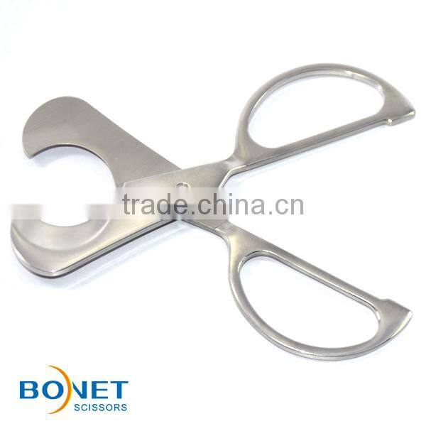 SCI0012 CE Certificated 4-3/4'' full stainless steel high quality cigar scissor cigar cutter