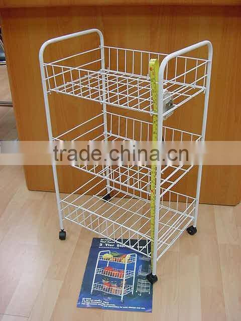 125-42 3-tier dipped plastic storage shelf