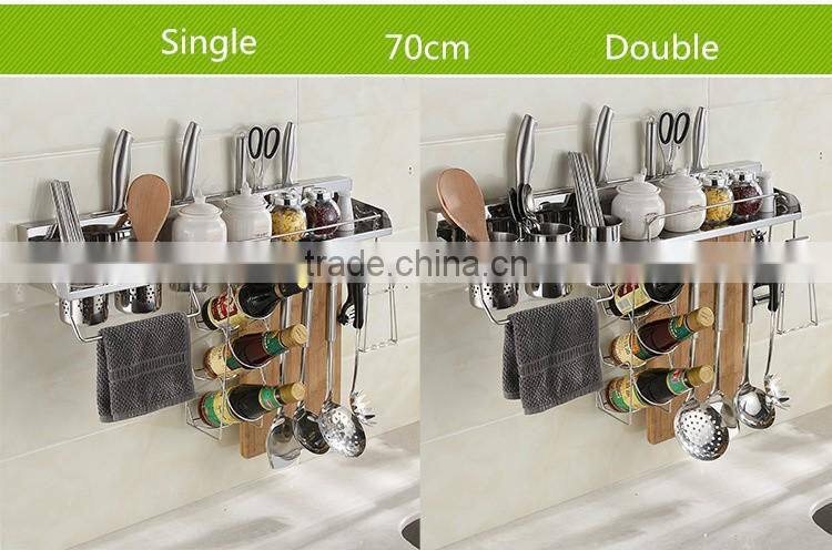Cheap oem high end multi 304 stainless steel Wall Mounted storage holder rack as seen on tv