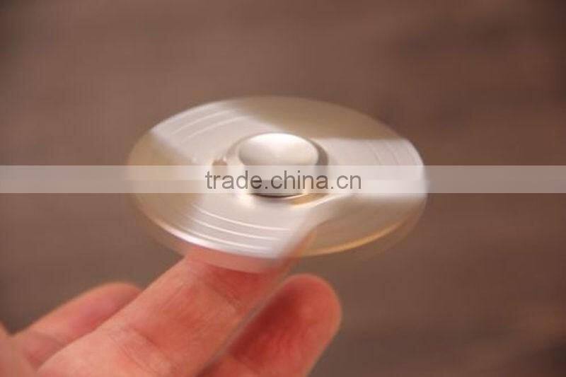 2017 hot Aluminum Hand Spinner Tri Fidget Finger Fingertip Gyro Desk Toy EDC Kids Adult