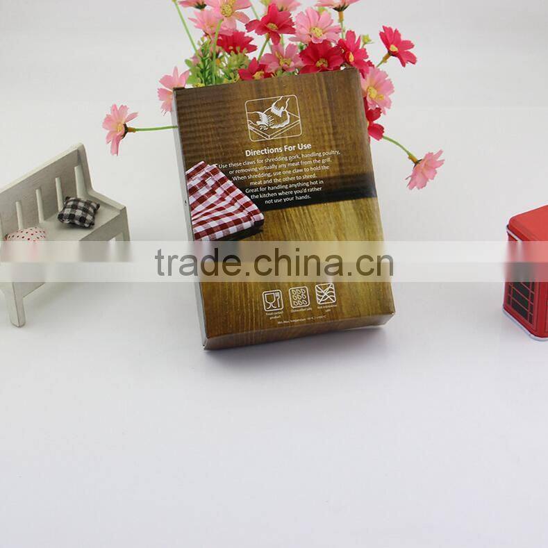 Best Seller FDA And BPA Free Pulled Pork Accessories BBQ Tools Meat Claw With Colorful Box