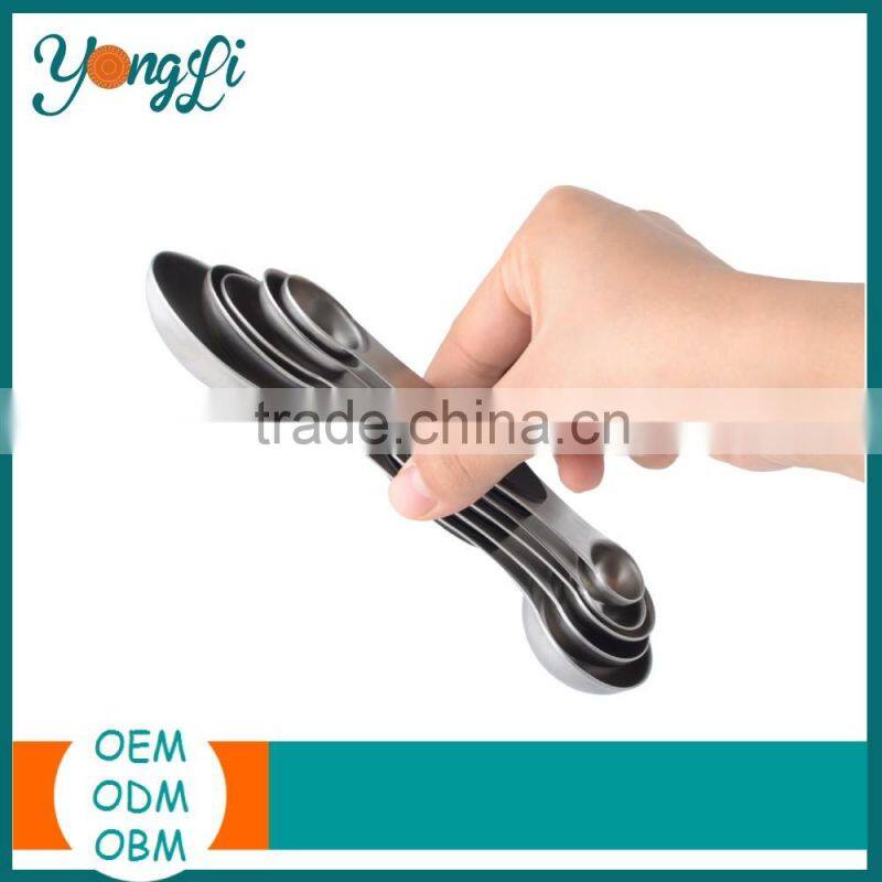 5pc Double Sided Stainless Steel Magnetic Measuring Spoon