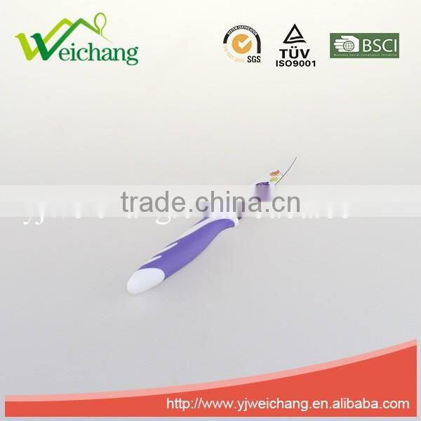 WCE7102 5 pcs set Kitchen Knives colorful non-stick blade rubber with PP handles , hot sale