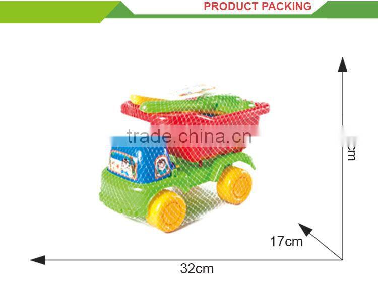 Hot selling summer beach toys kids cheap plastic toy trucks