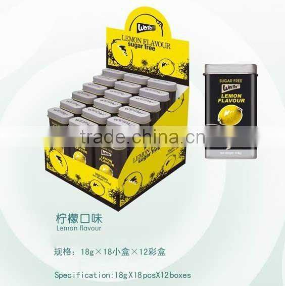 Fruit Flavor Sugar-free Mint Candy (blueberry ,orange ,mint flavour,lemon,strawberry)