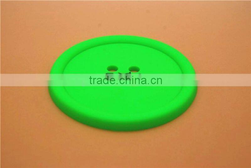 custom rectangle soft pvc coaster/rubber round cup coaster/silicone circle mat