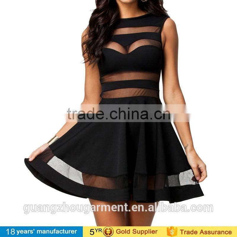 2016 women Mesh bodycon party mini dress ladies first night sexy dresses bandage dress