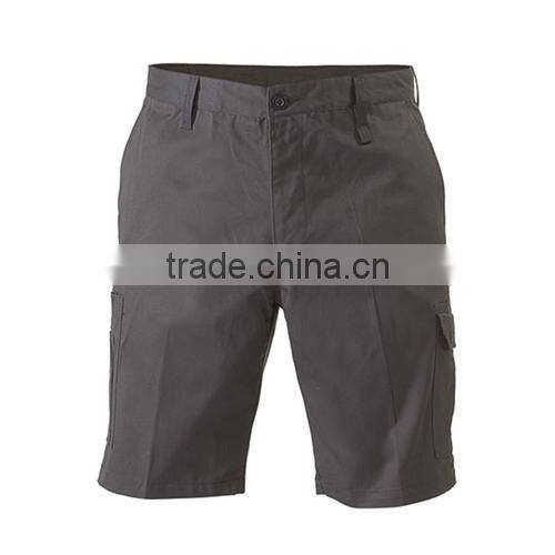 Multi-pocket Working Trousers Cotton Drill Mens Cargo Shorts