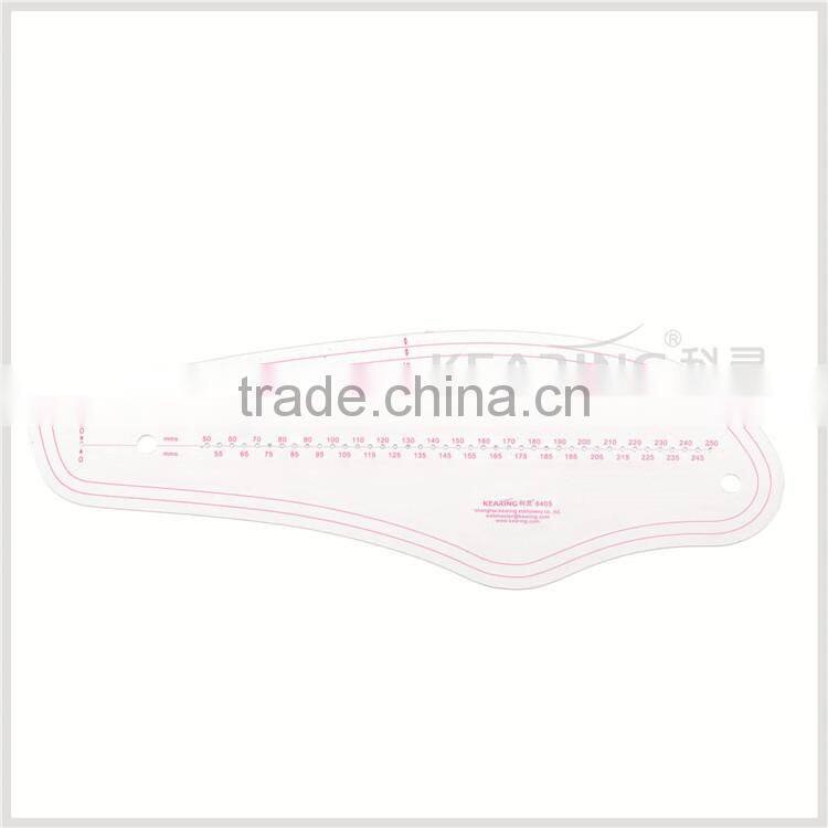 Kearing flexible plastic vary form cuves with seam allowance sew holes ( sandwich line )# 6405