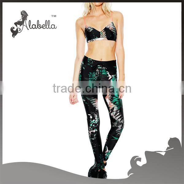 All over sublimation yoga set spandex yoga & fitness wear