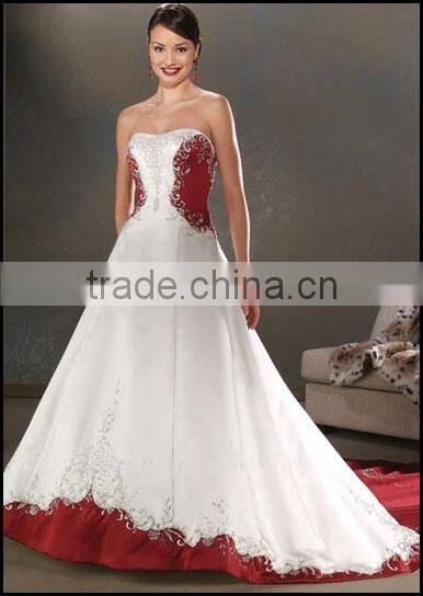embroidery patterns dress long train without sleeve