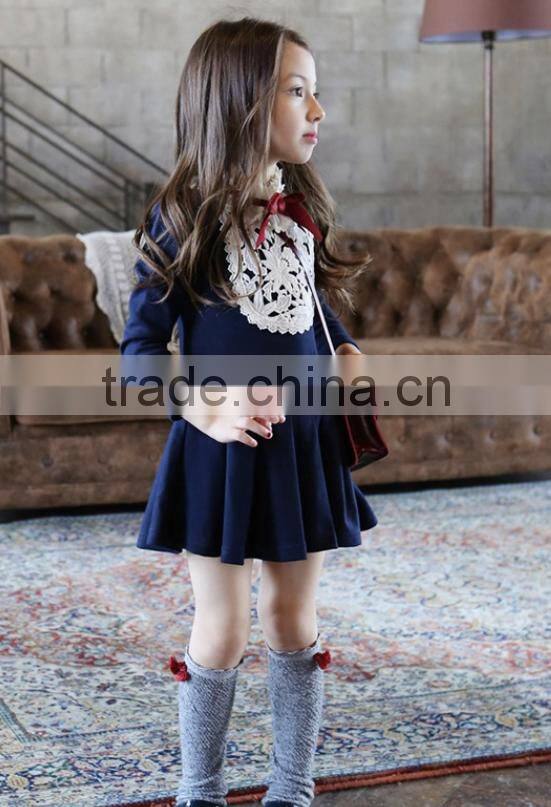 2016 Hot children baby headmade crochet dress embroidery designs picture