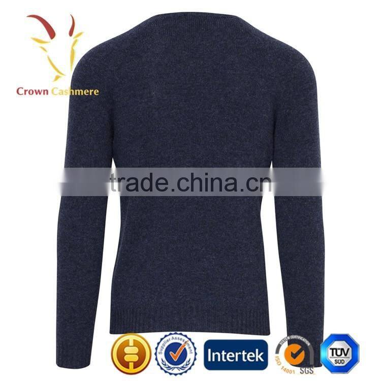 Men Custom Knit Pure Cashmere Wool Sweater