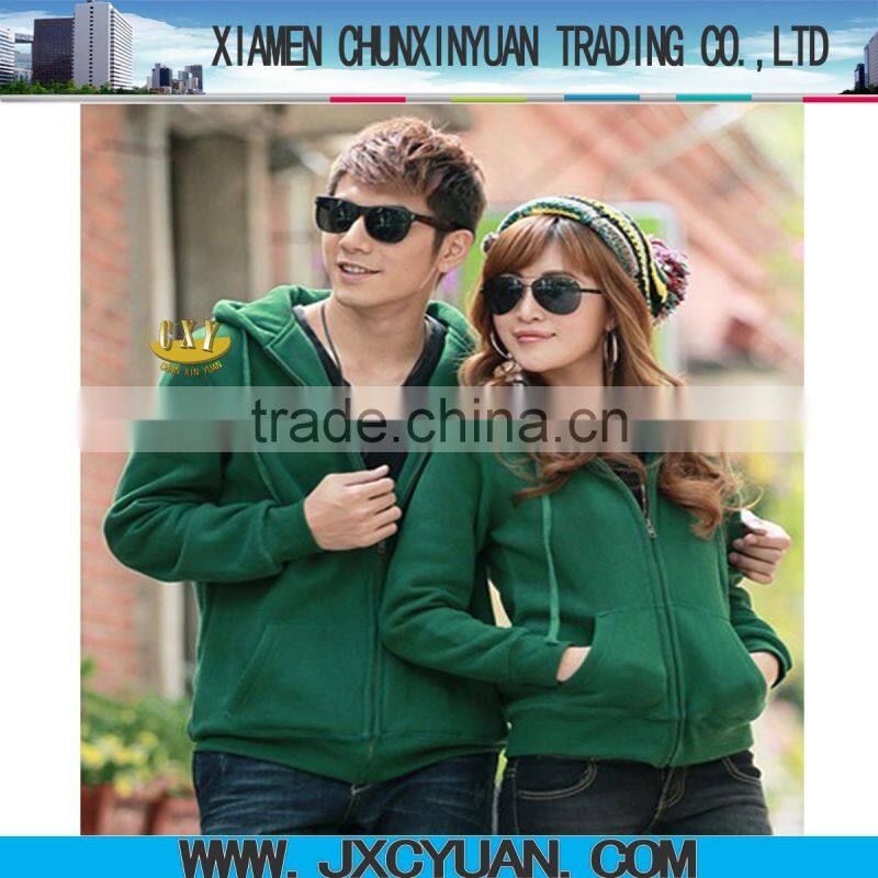 custom unisex cotton fleece zip hoodies