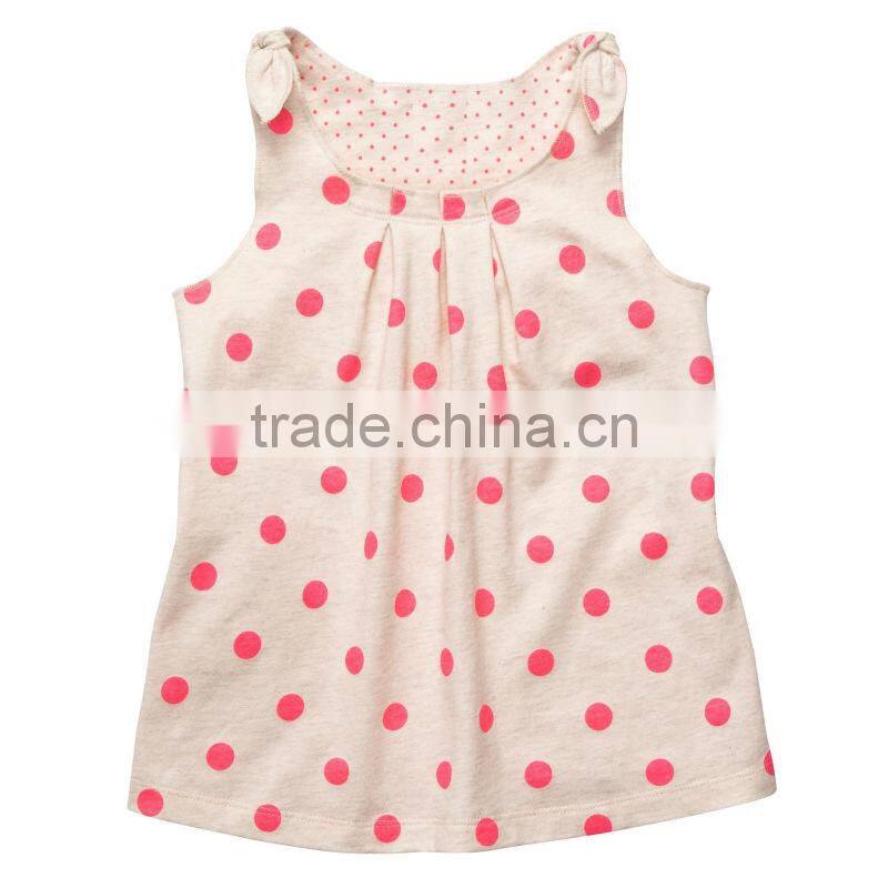 GIRLS STRIPED SLEEVELESS GOWN