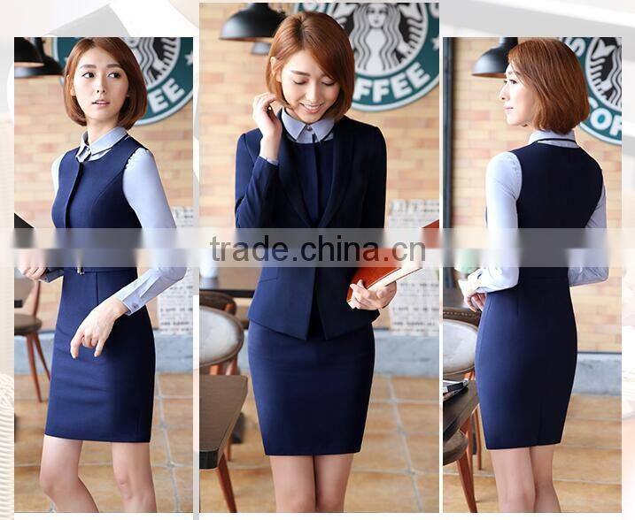 custom fashionable white blouse office dress european women's suit