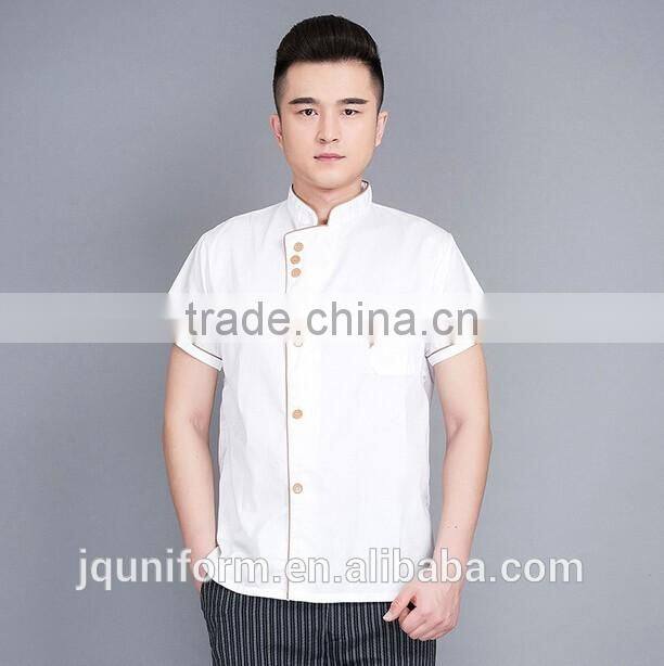 Good Quality Guangzhou Manufacturer Cheap Short White French Chef Uniform Sets Wholesale