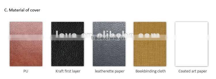 A6 PU cover agenda planner with elastic band loose leaf binding diary customizable planner