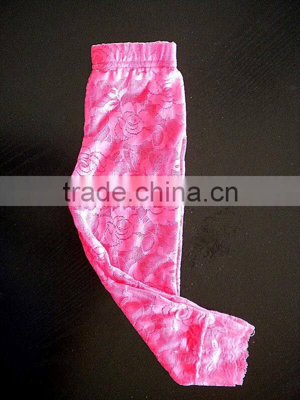 Wholesale Baby girl ruffle Lace legging baby girl lace tight
