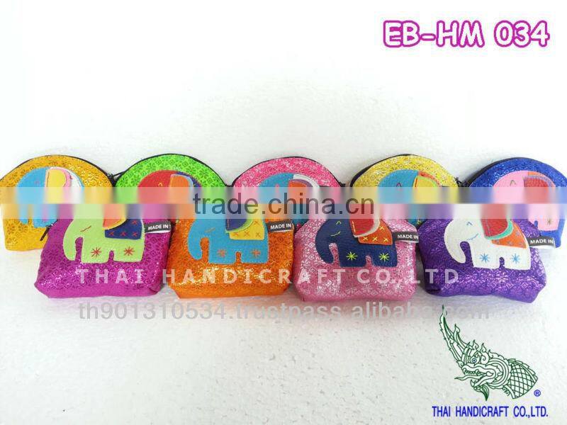 Mini Thai Handmade Coin Elephant Wallet Money bag Small bag