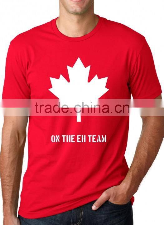 Custom canada t-shirt silk screen printing design