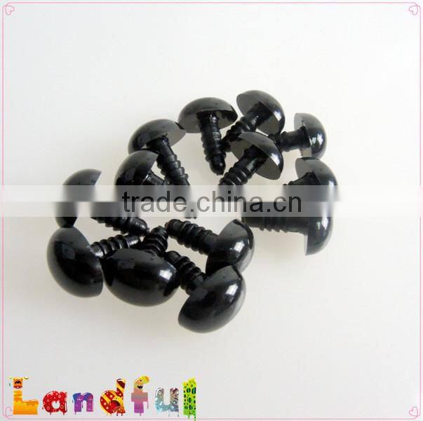 13*10mm Safety Black Oval Plastic Nose For Amigurumi Craft Animal
