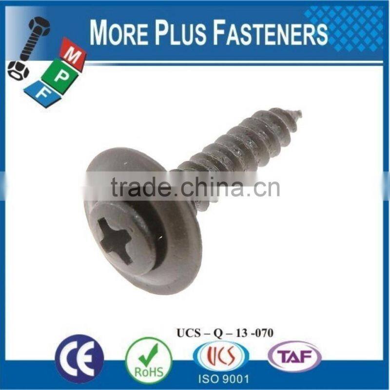 Made in Taiwan Phil Pan SEMS Screw Square Cone Washer Sems Screw Internal Tooth Washer Phillips Pan Head External Tooth Washer