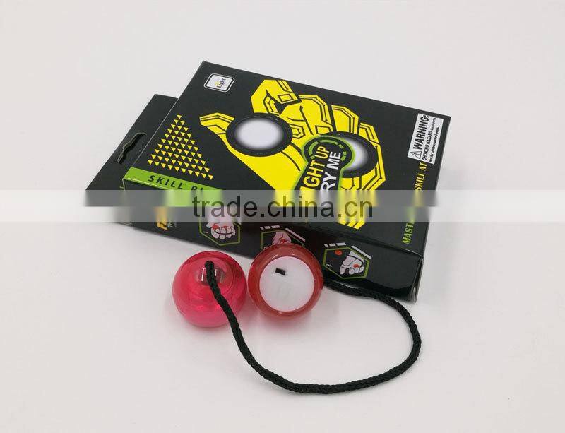 2017 Hot Sale Fashion Colorful Led YoYo Finger Ball Stress Release