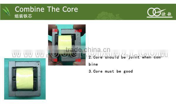 EE13 vertical transformer 24V 12V 5V 10 mva power transformer price