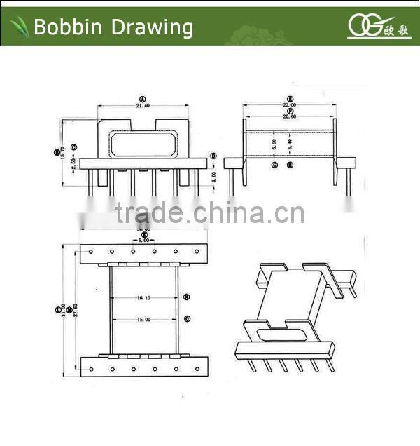 EFD30 horizontal transformer bobbins