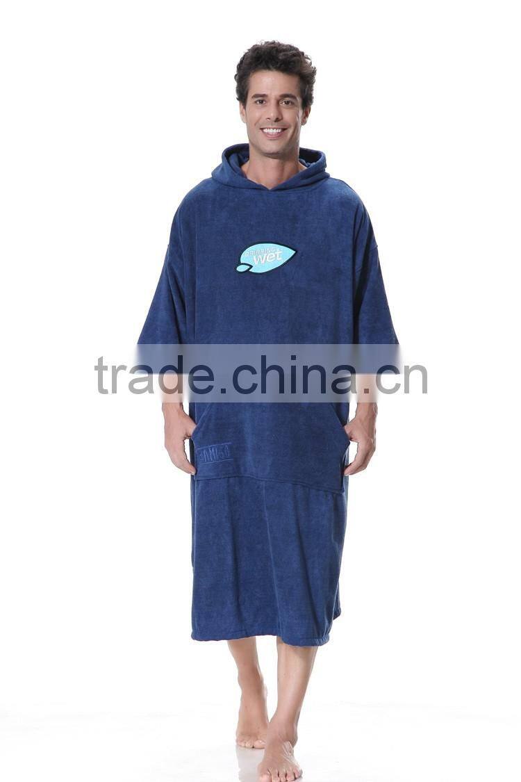 wholesale custom women hooded surf poncho towel