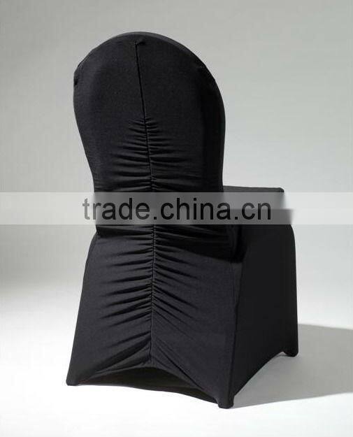 Spandex chair cover with X cross sash white Lycra four way stretch chair cover Nylon chair cover