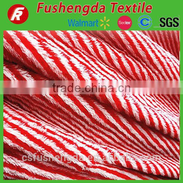 polyester solid color plush fabric for blanket china wholesale custom manufacturer