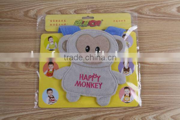 Happy Pink Cat Baby Cotton Bandana Bibs