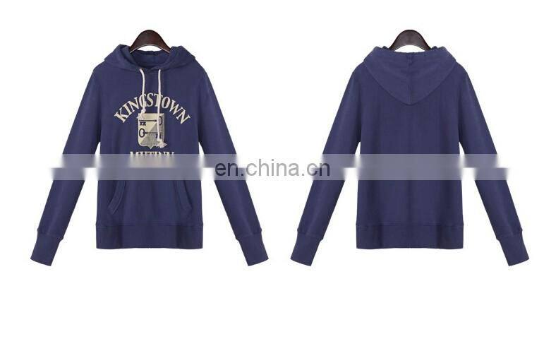 Cheap Women's Fleece Hoodie Kangaroo pocket long sleeves fleece jacket Sweatershirt Terry hoodie with rubber print